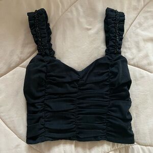 Classy Black Crop Top